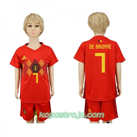 Billiga Fotbollströjor Belgien De Bruyne 7 Barn WM 2018 Hemma tröja